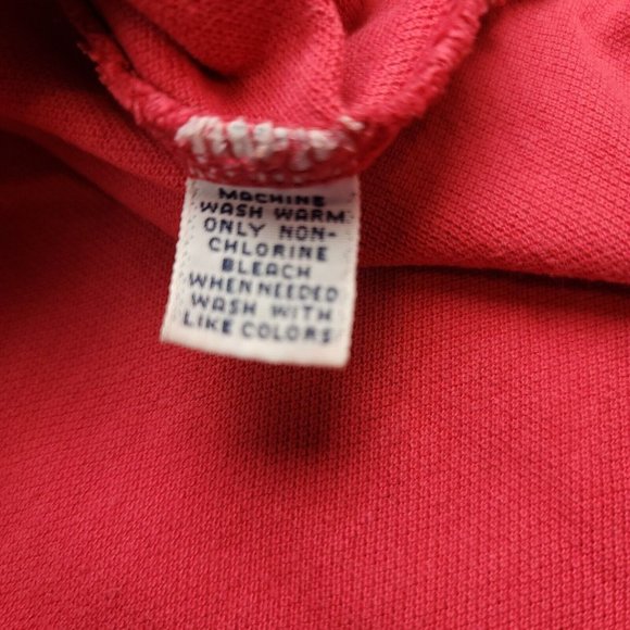 Ralph Lauren Mens L Shirt Polo Short Sleeve Black Label Red‎ with Pony-ISSUE - Picture 4 of 12
